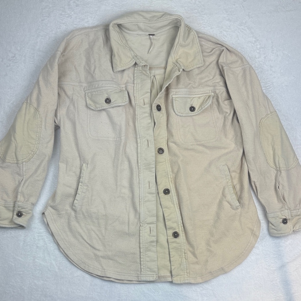 Free People Cream Utility Jacket